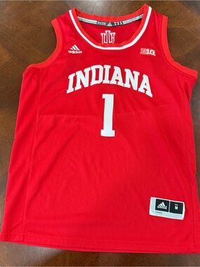 Adidas Indiana #1 Red Basketball Jersey